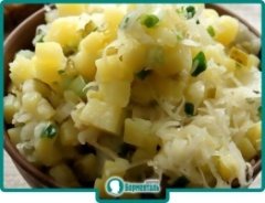 Маленькая фотография блюда по рецепту «Салат картофельно-капустный»