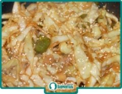 Маленькая фотография блюда по рецепту «Салат из жареной капусты по-корейски»