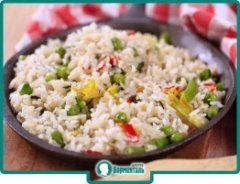 Маленькая фотография блюда по рецепту «Салат из красного перца с рисом»