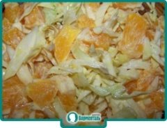 Маленькая фотография блюда по рецепту «Салат из капусты с апельсинами»
