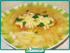 Маленькая фотография блюда по рецепту «Французский луковый суп»